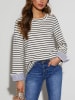 Milan Kiss Sweatshirt crème/donkerblauw