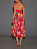 Milan Kiss Kleid in Rot/Bunt
