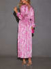 Milan Kiss Kleid in Pink/ Creme