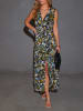 Milan Kiss Jurk groen/blauw/meerkleurig