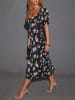 Milan Kiss Jurk zwart/wit