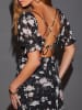 Milan Kiss Jurk zwart/wit