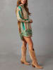 Milan Kiss Kleid in Beige/ Grün