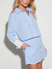 Milan Kiss 2-delige outfit lichtblauw/wit