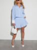 Milan Kiss 2-delige outfit lichtblauw/wit