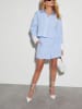 Milan Kiss 2-delige outfit lichtblauw/wit