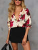 Milan Kiss Hemd in Creme/ Rot