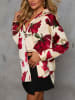 Milan Kiss Hemd in Creme/ Rot