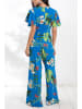 Milan Kiss Jumpsuit blauw/groen