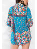 Milan Kiss Hemd in Blau/ Pink