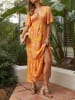 Milan Kiss Kleid in Orange/ Gelb