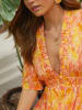 Milan Kiss Kleid in Orange/ Gelb