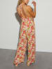 Milan Kiss Jumpsuit in Rot/ Creme/ Grün