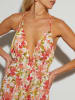 Milan Kiss Jumpsuit rood/crème/groen