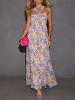 Milan Kiss Jurk wit/paars/blauw