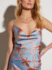 Milan Kiss Kleid in Hellblau/ Hellbraun