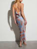 Milan Kiss Kleid in Hellblau/ Hellbraun