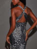 Milan Kiss Kleid in Schwarz/ Weiß