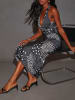 Milan Kiss Jurk zwart/wit