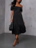 Milan Kiss Kleid in Schwarz/ Weiß
