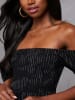 Milan Kiss Kleid in Schwarz/ Weiß