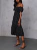 Milan Kiss Kleid in Schwarz/ Weiß