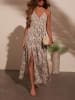 Milan Kiss Kleid in Creme/ Schwarz