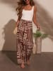 Milan Kiss Broek bruin/wit