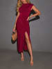 Milan Kiss Kleid in Bordeaux