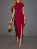 Milan Kiss Kleid in Bordeaux