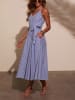 Milan Kiss Kleid in Dunkelblau/ Weiß