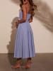 Milan Kiss Kleid in Dunkelblau/ Weiß