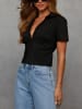 Milan Kiss Bluse in Schwarz