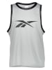 Reebok Trainingsshirt "Basketball" in Grau/ Schwarz