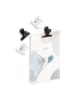 Zeller 4er-Set: Magnet-Clips in Schwarz/ Weiß - (B)4 x (H)3,5 x (T)2 cm