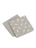 Zeller 2-delige set: opbergboxen grijs - (B)32 x (H)32 x (D)32 cm