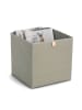 Zeller 2-delige set: opbergboxen kaki - (B)32 x (H)32 x (D)32 cm