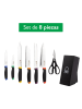Benetton 9tlg. Messerblock-Set in Schwarz