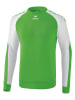 erima Sweatshirt "Essential 5-C" in Grün/ Weiß