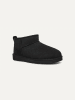 UGG Leder-Ankle-Boots "Classic Ultra Mini" in Schwarz