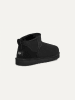 UGG Leder-Ankle-Boots "Classic Ultra Mini" in Schwarz