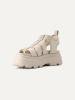 UGG Leren haksandalen "Cora" crème