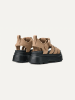 UGG Leren haksandalen "Cora" beige