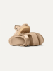 UGG Skórzane sandały "Golden Glide" w kolorze beżowym