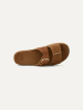 UGG Leder-Pantoletten "Aubrey" in Hellbraun
