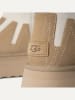 UGG Skórzane botki "Classic Mini Dipper Sunwave" w kolorze beżowo-białym
