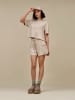 UGG Skórzane botki "Classic Mini Dipper" w kolorze fioletowym