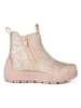 WODEN Chelseaboots "Silja Glitter" beige/goudkleurig