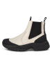 WODEN Leder-Chelsea-Boots "Hega Patent" in Creme/ Schwarz