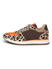 WODEN Leren sneakers "Ronja Cowhair" bruin